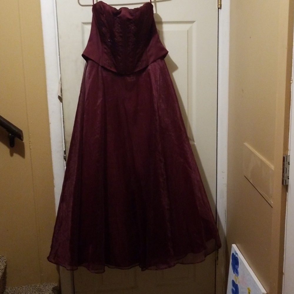 Corset strapless Prom Gown